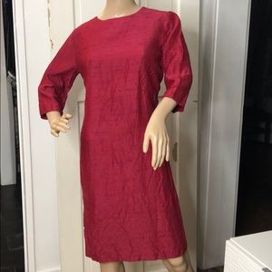 Vtg 60s Mike Modes red purple dress sz SM/Med